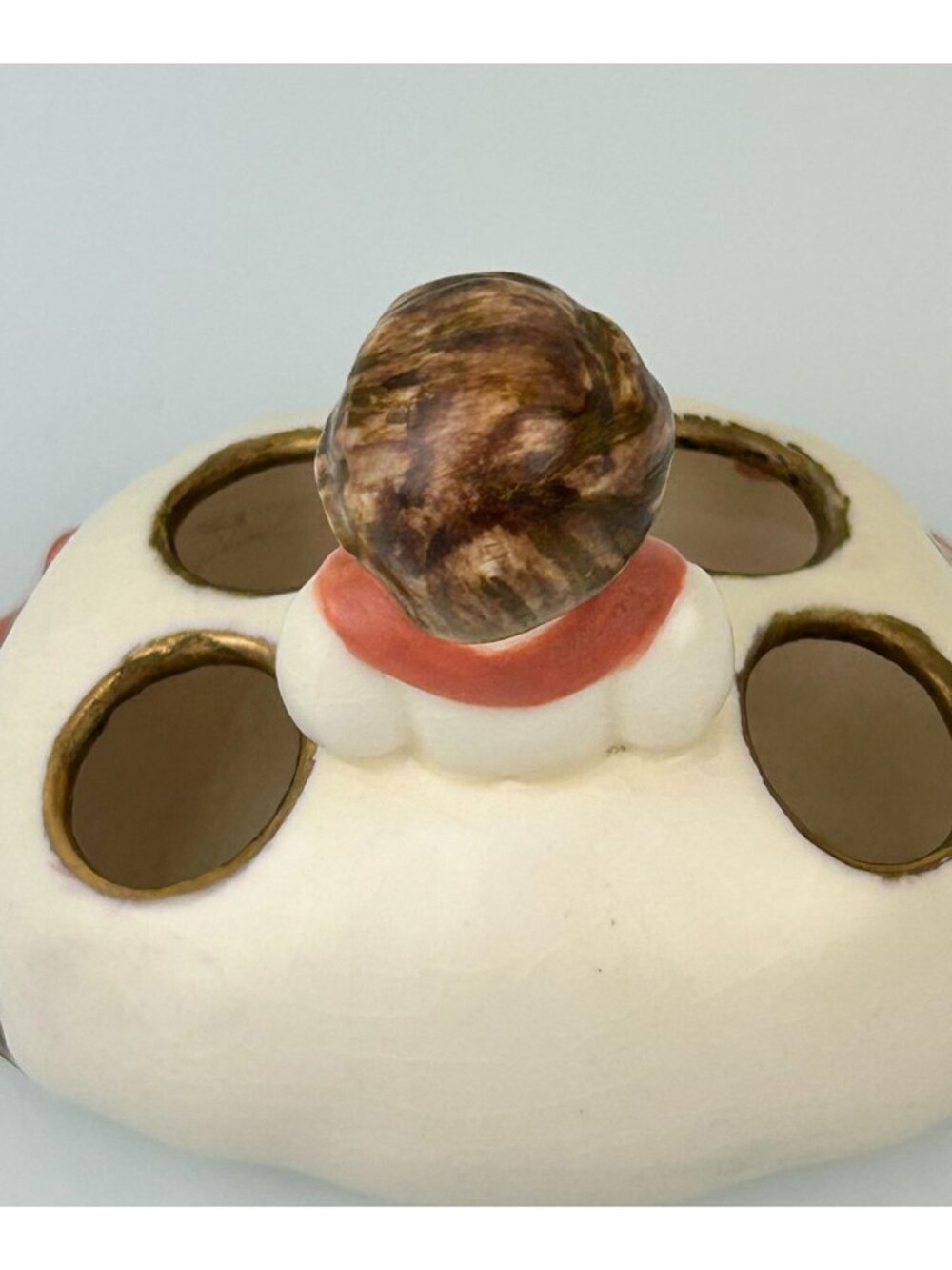 Vintage 1960s Girl Ceramic Pottery Lipstick Holder Vanity Artist Dated MCM Lady - Picture 10 of 16